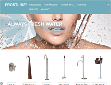 Tablet Screenshot of frostline.dk